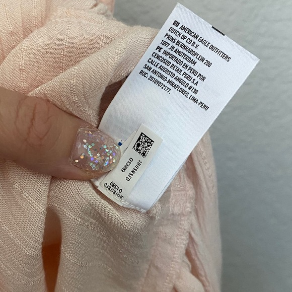 American Eagle Flowy Pink Tank Top Size Small NEW - Picture 4 of 7